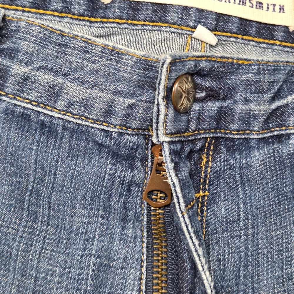 Agave Denimsmith Trademark Straight Cut Jeans Mens 36 Blue Premium Made USA - Picture 5 of 16